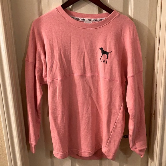 PINK VICTORIA SECRET SWEAT SHIRT SIZE XS - Picture 2 of 4